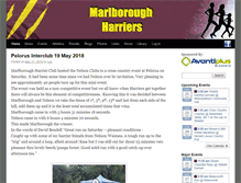 Tablet Screenshot of harriers.net.nz